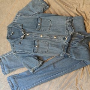 Old Navy Denim Utility Jumpsuit